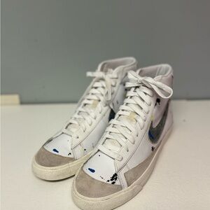 Nike Blazer 77 Mid 'Paint Splatter' Men's Size 10.5 White DC7331 100
